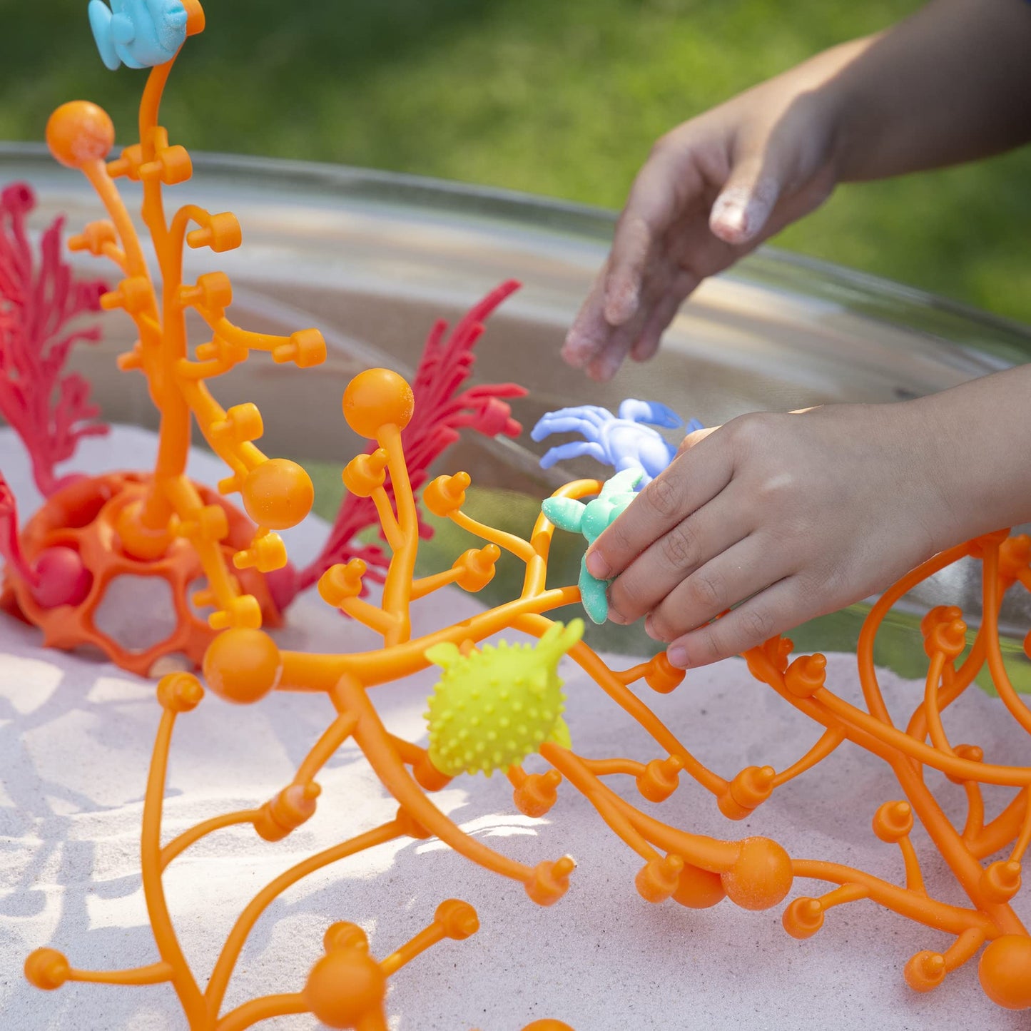 Guidecraft Coral Connections - 40 pc. Set: Fun Educational Building Toy Set for Children