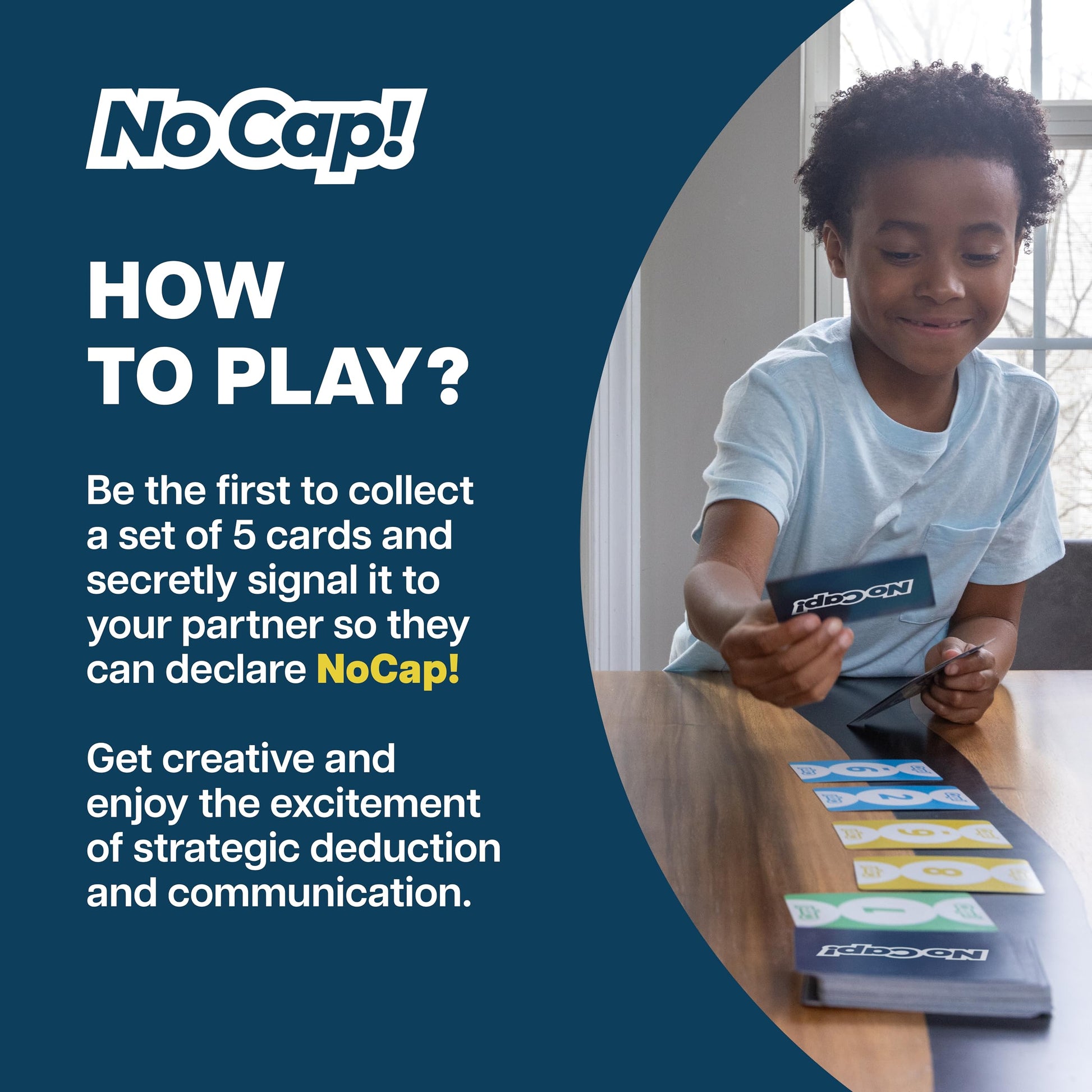 No Cap! - Funny Party Game for Adults, Teens & Families | Laugh-Out-Loud Team Card Game with Secret Signals & Bluffing | Perfect, Stocking Stuffer, or