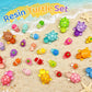 YOSMAKIY 30 Pcs Luminous Mini Resin Turtles Glow in The Dark,Tiny Sea Turtle Figurines for Fairy Garden, Micro Landscaping, Dollhouse Decor, DIY