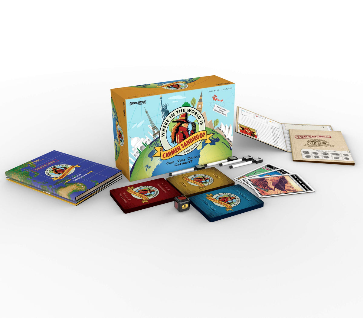 Where in the World is Carmen Sandiego? Card Game - Based On The Classic Computer Game by Pressman
