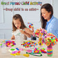 7july Crafts for Girls Ages 6-10 Make Your Own Flower Bouquet with Buttons and Felt Flowers, Vase Art and Craft for Children - DIY Activity Christmas