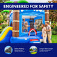 HeroKiddo 12ft Ocean Shark Commercial Inflatable Bounce House Water Slide
