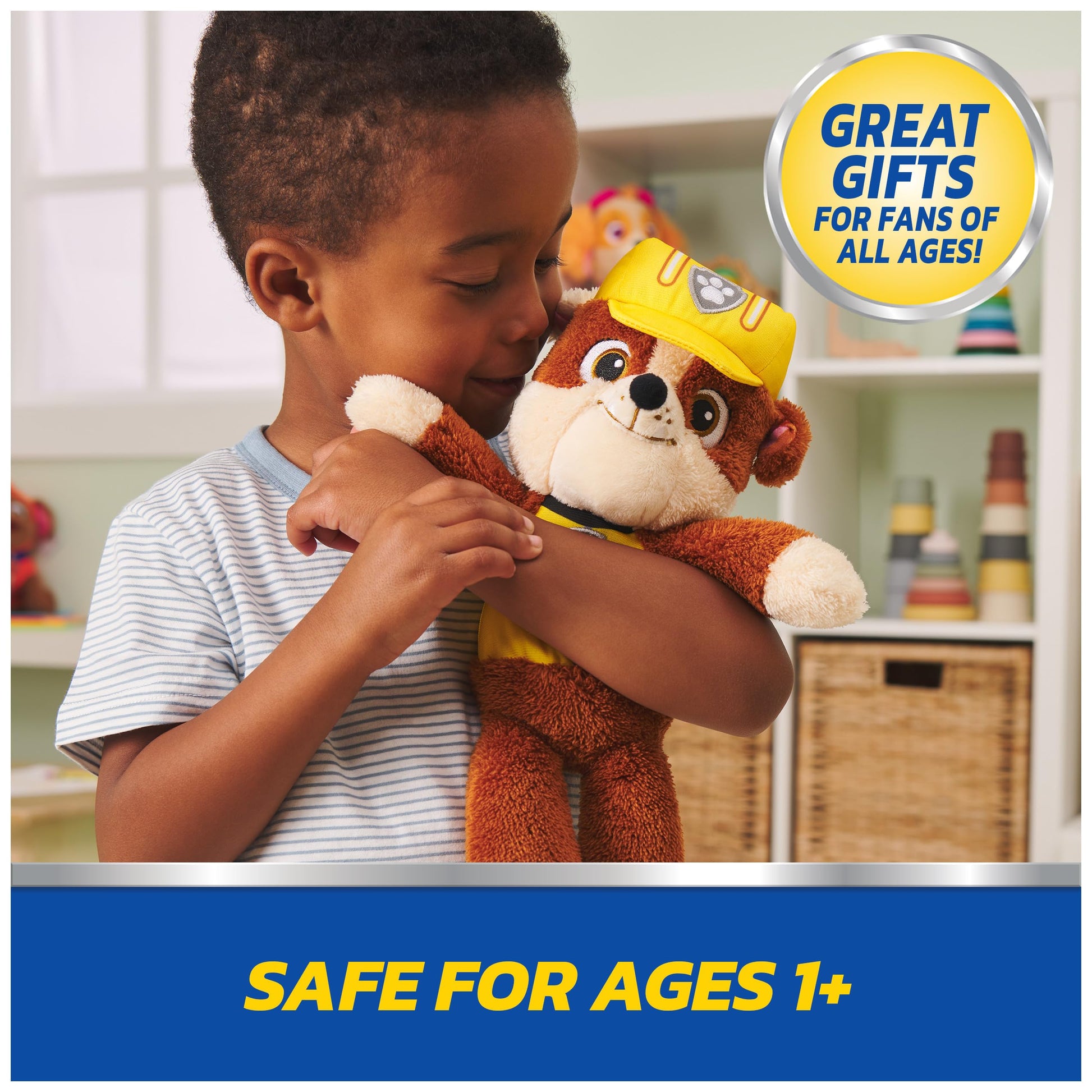 GUND PAW Patrol Rubble Take Along Buddy 13-Inch Plush for Ages 1+