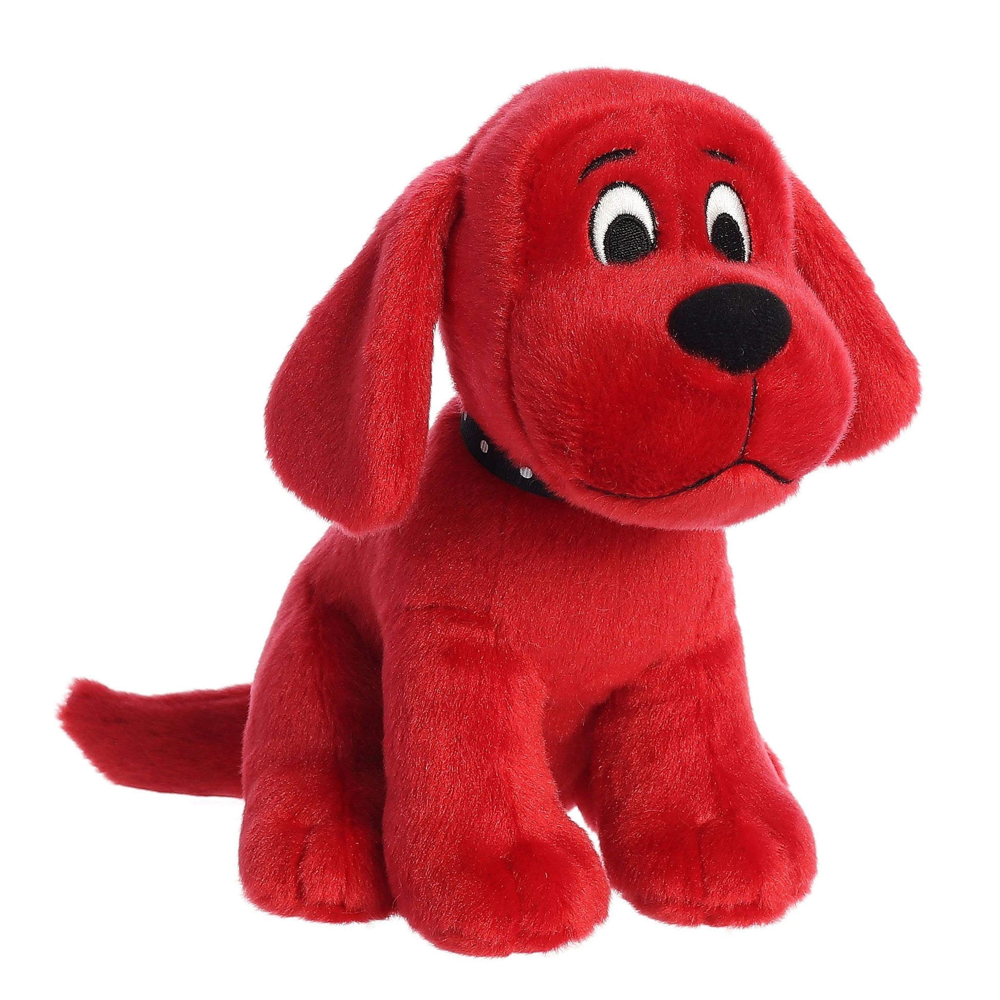 Aurora® Playful Clifford® Sitting Clifford Stuffed Animal - Childhood Nostalgia - Lasting Companionship - Red 8 Inches