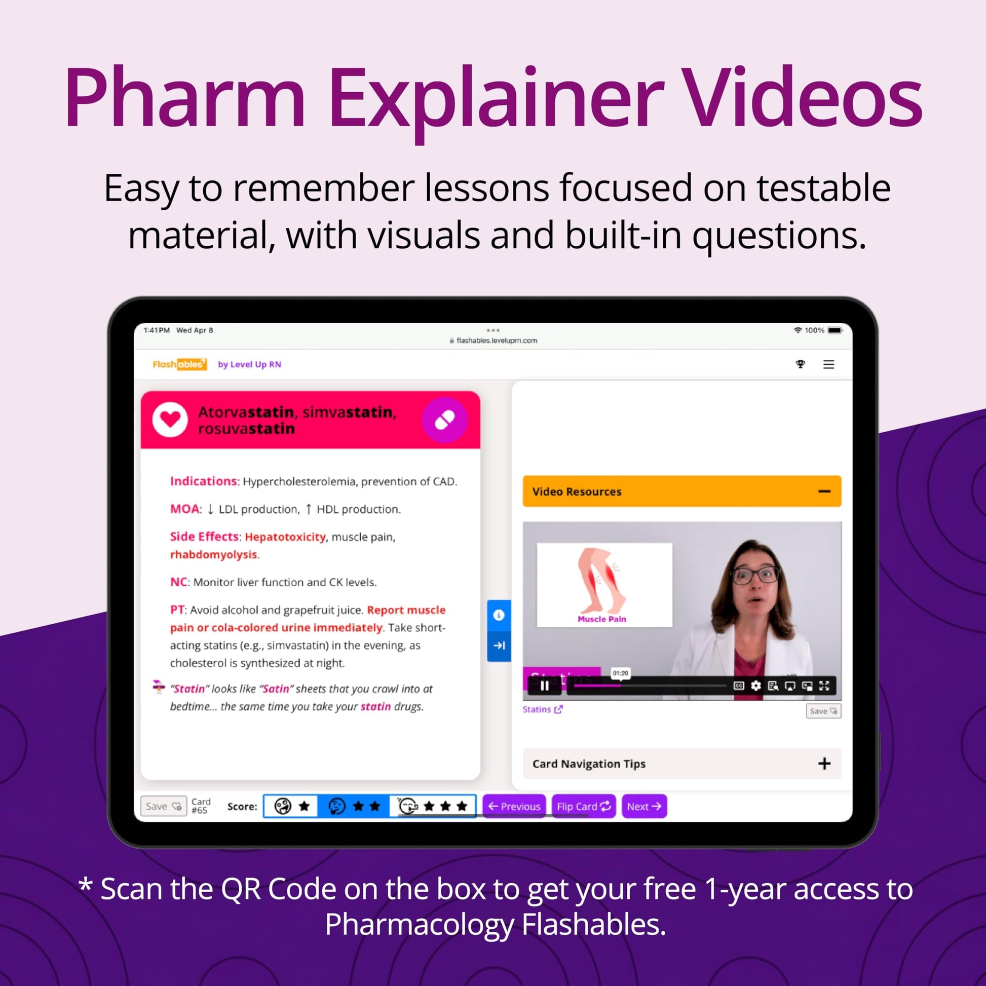 Pharmacology Flash Cards - No Fluff - Nursing School Essentials for Students - 2026-2027 NCLEX ATI HESI Review LPN RN Flash Cards (223 Cards)