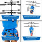 World Tech Toys Marvel Captain America Big Head Helicopter Toy - Motion Sensored Flying Toy for Kids - Marvel Licensed - Kids 6+