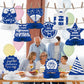 9PCS We Appreciate You Honeycomb Centerpieces Blue Silver Glitter Thank You Table Centerpieces Table Topper Decor Teacher Doctor Nurse Employee Staff