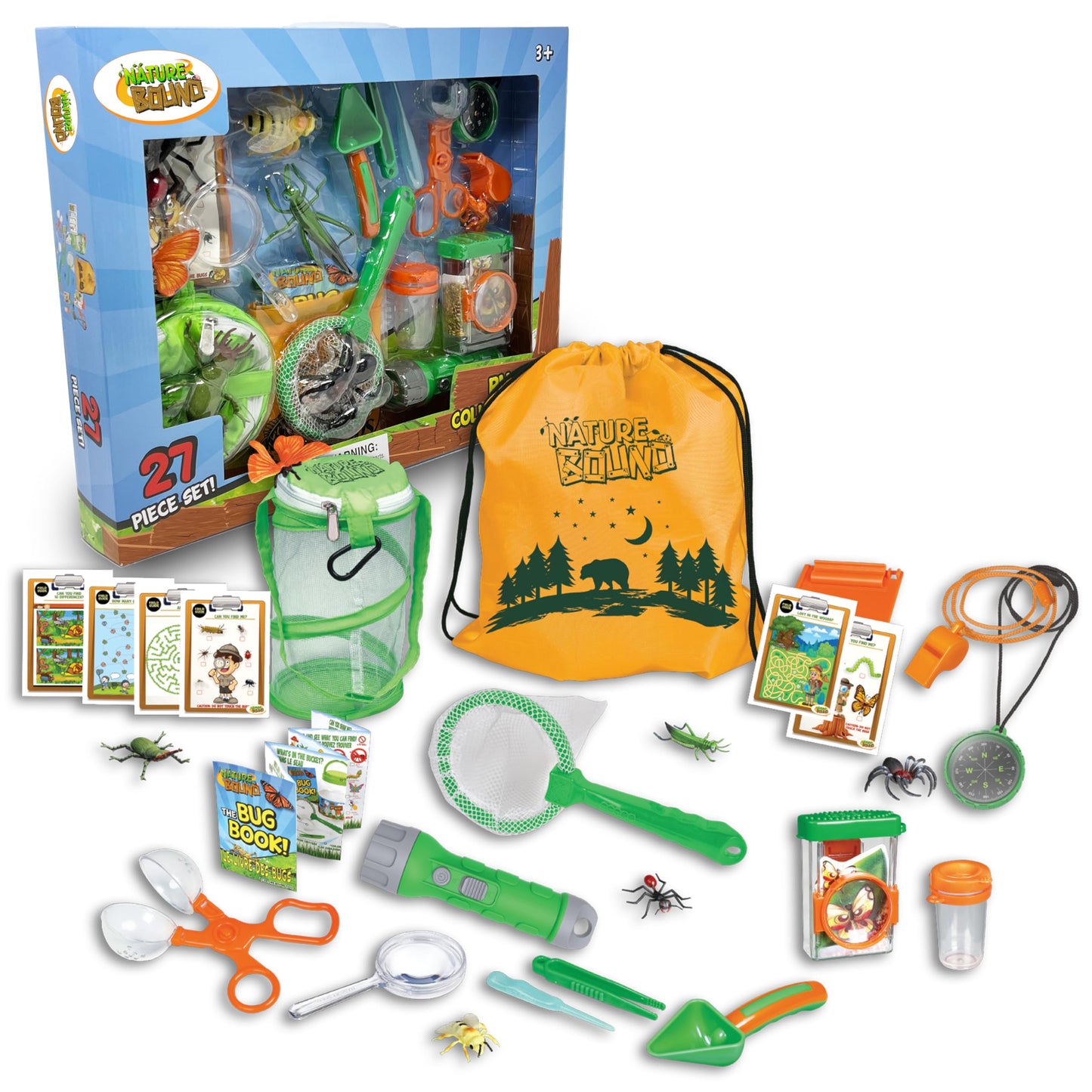 Nature Bound Ultimate Bug Hunter Kit: 27-Piece Insect Collecting Set for Kids - Outdoor Adventure, Catching & Learning Toy