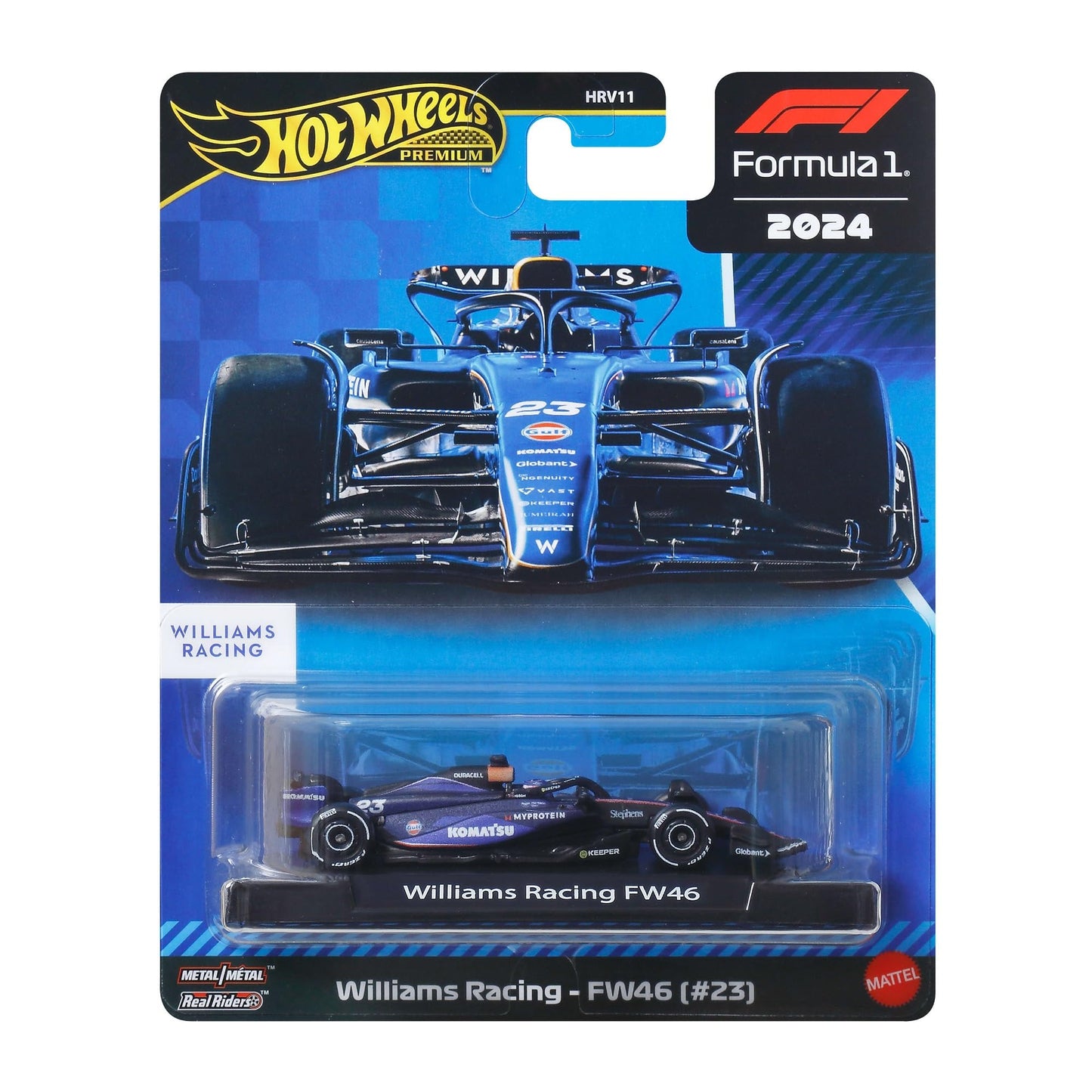 WILLIAMS F1 FW46 TEAM WILLIAMS RACING N 23 SEASON 2024 ALEX ALBON 2 TONE BLUE