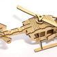 StonKraft Wooden 3D Puzzle Helicopter - Home Decor, Construction Toy, Modeling Kit, School Project - Easy to Assemble