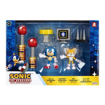 JAKKS Pacific Sonic The Hedgehog 2.5-Inch Action Figure Diorama Set