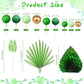 38 PCS Balls Cake Toppers Palm Leaves Cake Decorations for Birthday Wedding Baby Shower Party Supplies (Green)