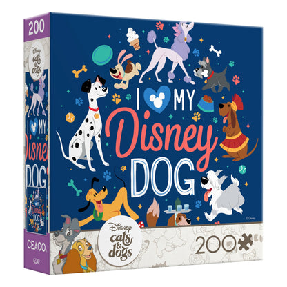 Ceaco - I Love My Disney Dog - 200 Piece Jigsaw Puzzle for Kids Ages 8-10