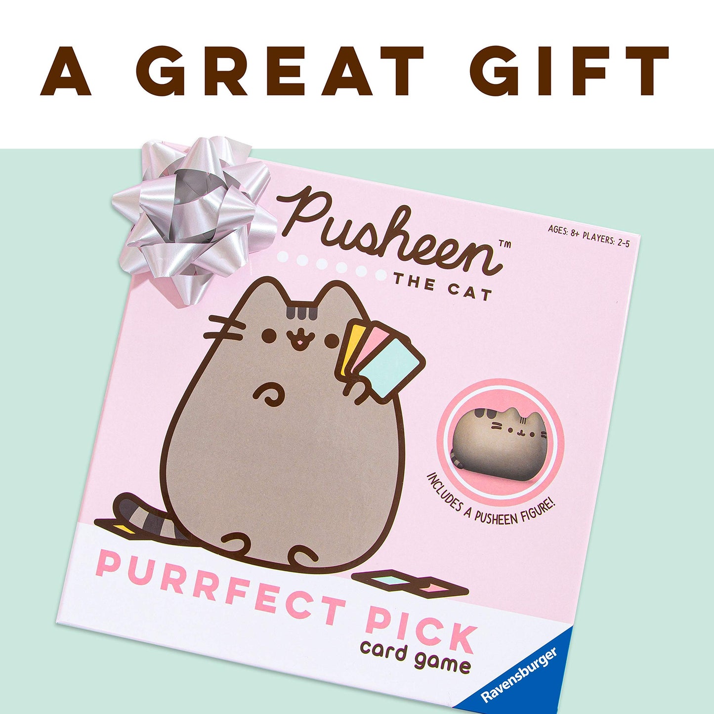 Ravensburger Pusheen Purrfect Pick Game - Fun Family Activity | Ideal for Cat Lovers and Pusheen Fans | Engaging Gameplay | Suitable for Ages 8 and Up
