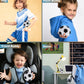 DolliBu Sport Plush Ball - Small Stuffed Sports Balls for Kids, Cute Squishy Soft Ball Toys for Throwing, Playing Catch, Playtime Plush Balls