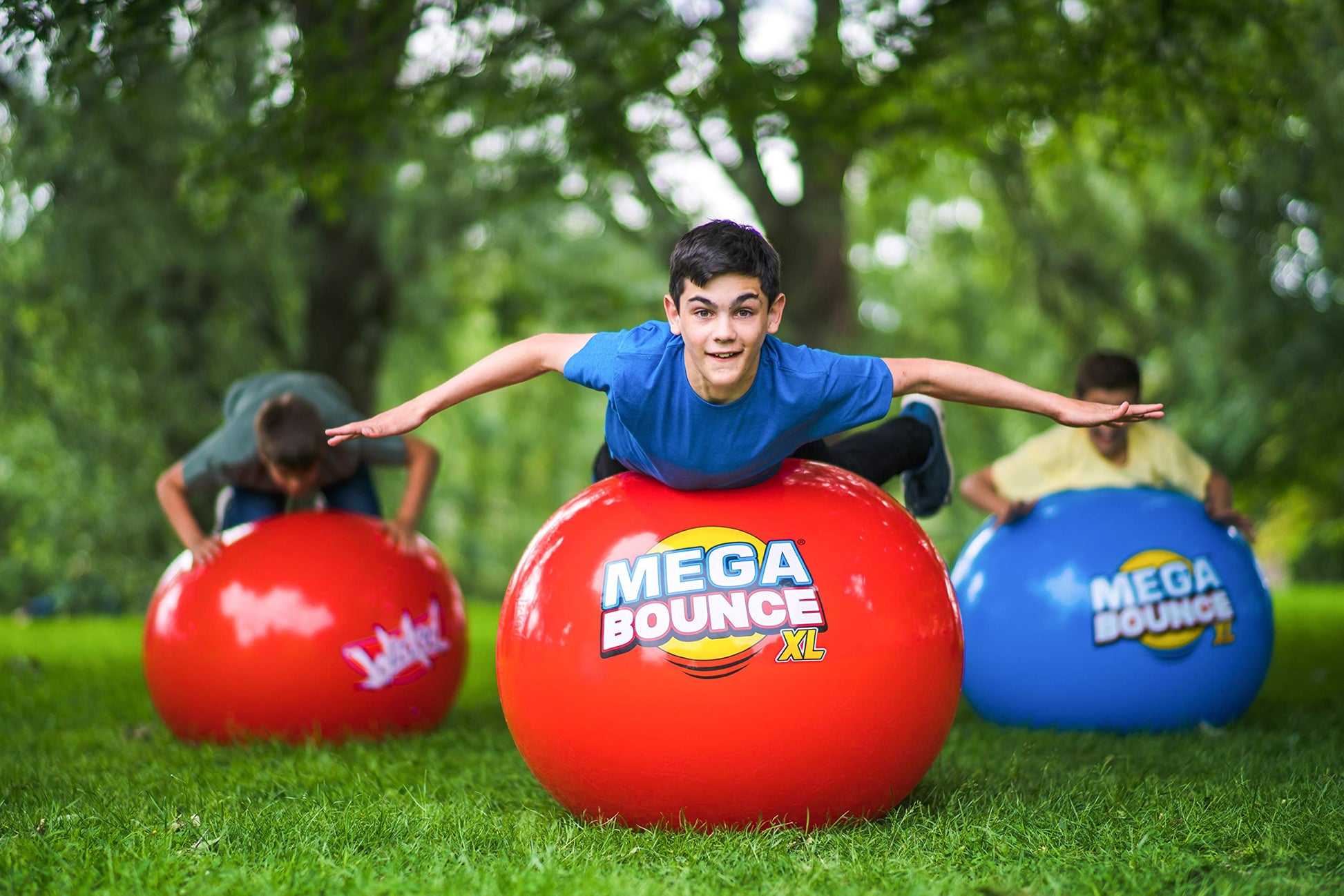 Wicked Mega Bounce XL - The World's Bounciest Inflatable Ball! Extra Large Bounce Ball for All Terrain Bounceability! Super Grip Graphics Outdoor