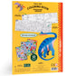 eeBoo: Dinosaurs Abound Fold-Out Coloring Book - 39" of Coloring Space, 50 Stickers, Screen-Free Activity for Kids Ages 3 and up