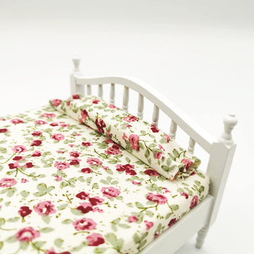 SXFSE Dollhouse Decoration Accessories, Mini Dollhouse Furniture Bed Room Pretend Play Toy