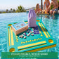 Floating Mahjong Table for Pool,32×32in Pool Float Game Board for Mahjong Poker Dominoes,Hot Tub Float Table with Tile Racks and Cup Holders