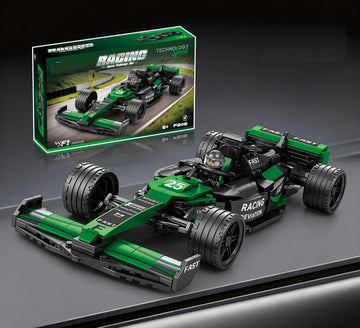 CoPlanaire 300+ PCS Race Car Toy Building Set for Kids, Boys & Girls, Adults Building Car Construction Toy Gift for Birthday, Holiday (Green)