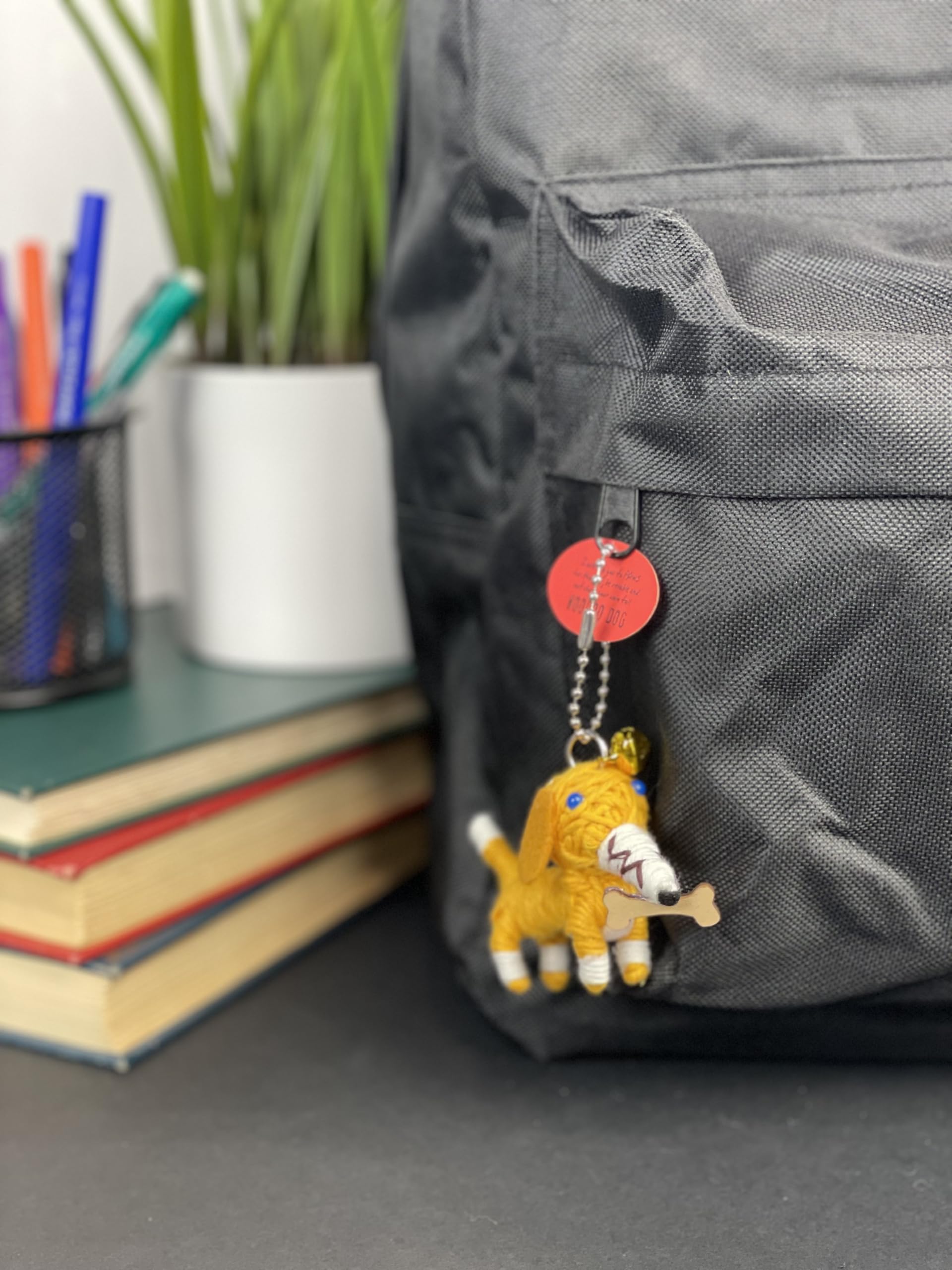 Watchover Voodoo 3-Inch Voodoo Dog Keychain - Handcrafted Gift to Bring Good Luck and Positivity Everywhere You Go