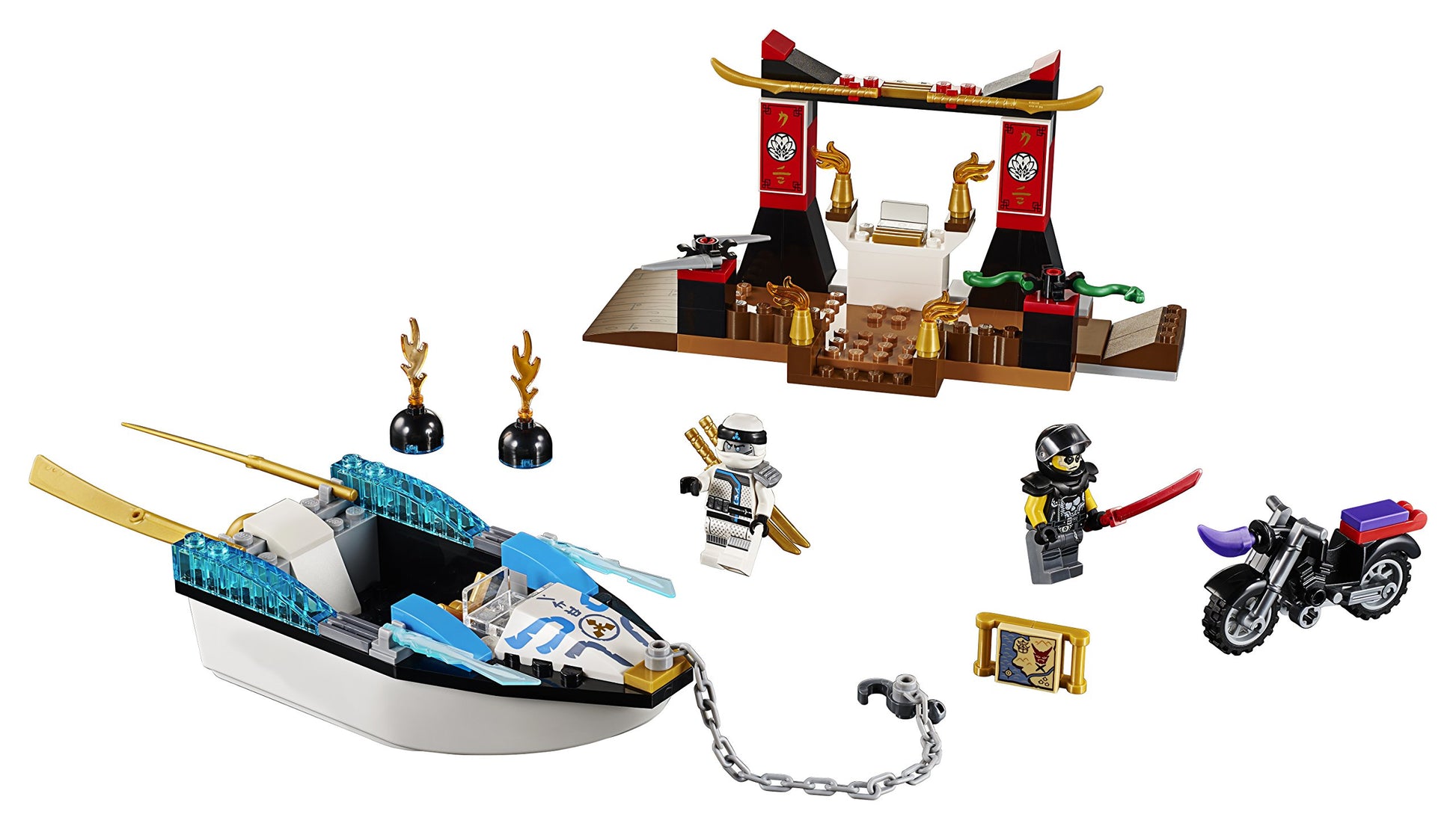 LEGO Juniors/4+ Zane's Ninja Boat Pursuit 10755 Building Kit (131 Piece)