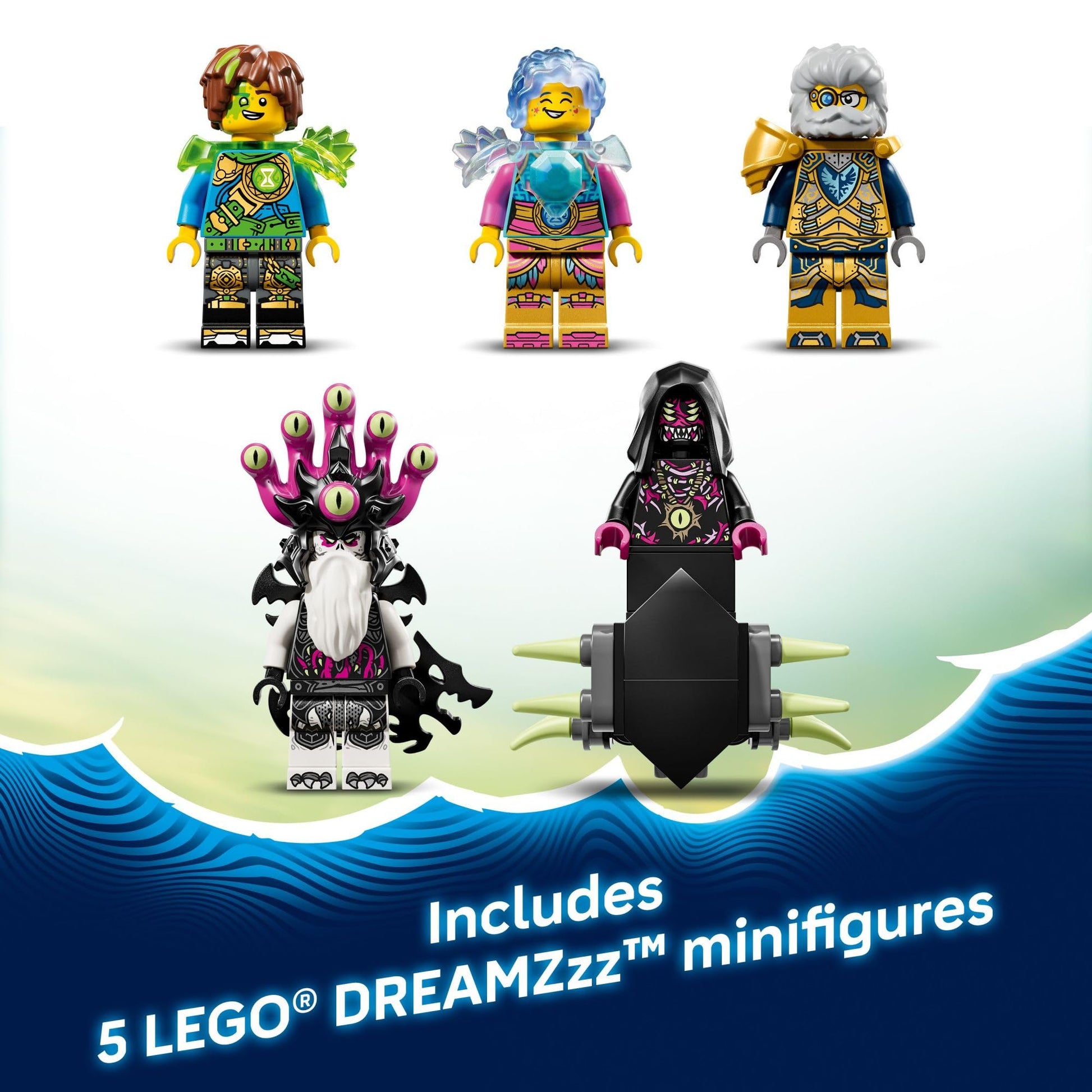 LEGO DREAMZzz Tiger Shark Tank Building Toy for Boys & Girls - Ages 9+ - Pretend Play Set for Kids, Ages 9+, W/2 Build Options - Includes 5