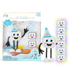 Glo Pals Water-Activated Light-Up Sensory Bath Toy Character and 6 Cubes for Bathtime and Sensory Play, Party Pal, Glows 9 Colors