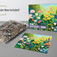 Springbok Watercolor Flowers 500 Piece Jigsaw Puzzle for Adults & Family - Vibrant Floral Garden Artwork - Poster Included - Unique Cut Pieces - Made