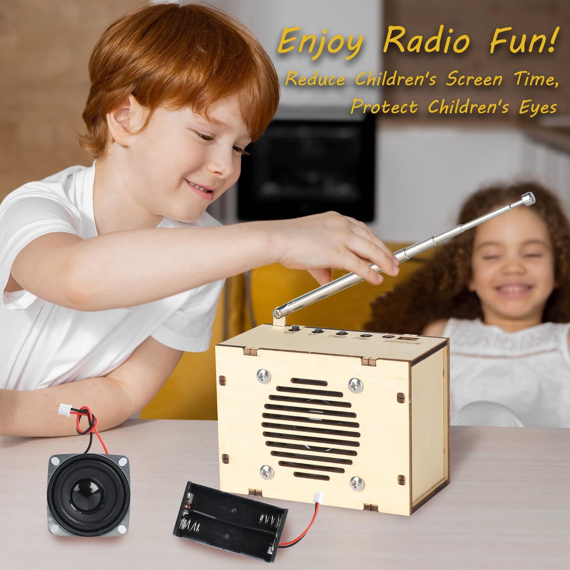 Science Kits for Kids Age 8-12 12-14, STEM Kits for Kids Age 8-10, STEM Toys Build Your Own FM Radio Kit, DIY Electronic Snap Circuits Projects Gifts