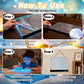 2026 LED Drawing Board with Colors, Glow Doodle Acrylic Dry Erase Board for Kids Ages 6+, 13.7"x10" Rechargeable Light Up Note Boards for Boys & Girls