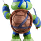 Mattel Teenage Mutant Ninja Turtles: Mutant Mayhem Leonardo Plush Toy with Action & 20+ Sounds, 11-inch Soft Doll with Vinyl Head