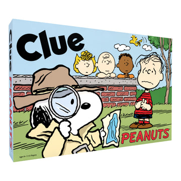 CLUE: Peanuts Board Game, Solve The Mystery of Linus's Missing Blanket with Charlie Brown, Snoopy, & Friends, Explore Iconic Locations Like Lucy’s