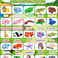 SHUWND MINI 3D Printed Zoo Animals Felt Story Board Set, 25Pcs Jungle Animals Toys, Thicker Flannel Board, Preschool Learning Toy, Interactive