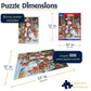 White Mountain 500 Piece Jigsaw Puzzle Winter Theme, Visiting The Snowman