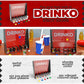 Fairly Odd Novelties DRINKO Drinking Game - Social Shot Glass Party Fun for Groups & Couples - Multicolor, Glass Shots, Durable Board with Metal Pegs