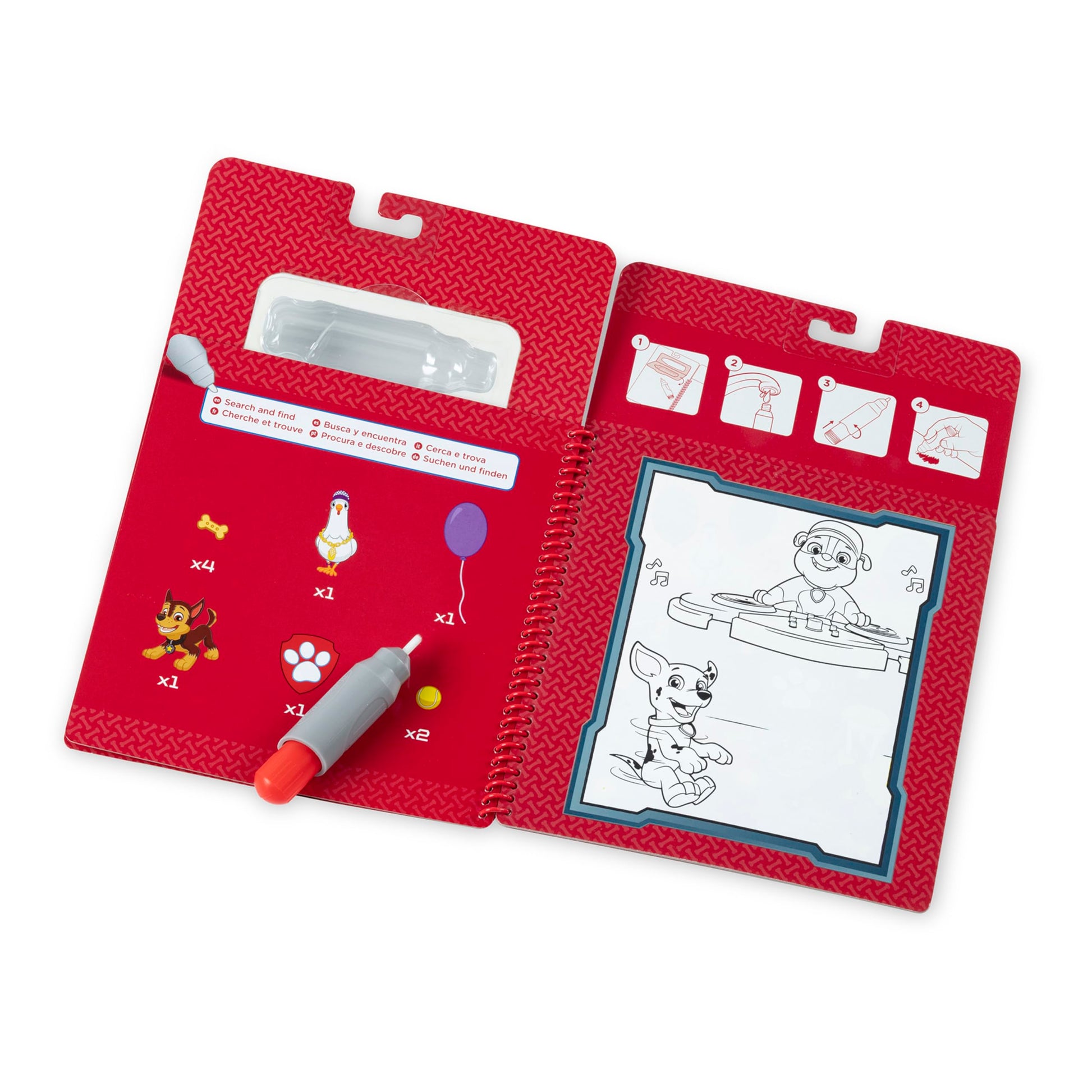 Melissa & Doug PAW Patrol Water Wow! Marshall Water Reveal Travel Book Activity Pad | 3+ | Gift for Boy or Girl