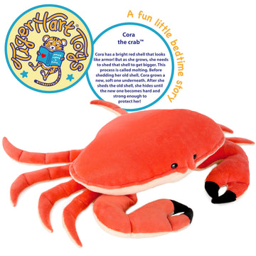 TigerHart Cora The Crab - 19 Inch Stuffed Animal Plush