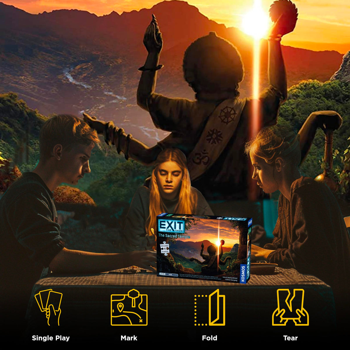EXIT: The Game - The Sacred Temple w/Puzzles | Escape Game