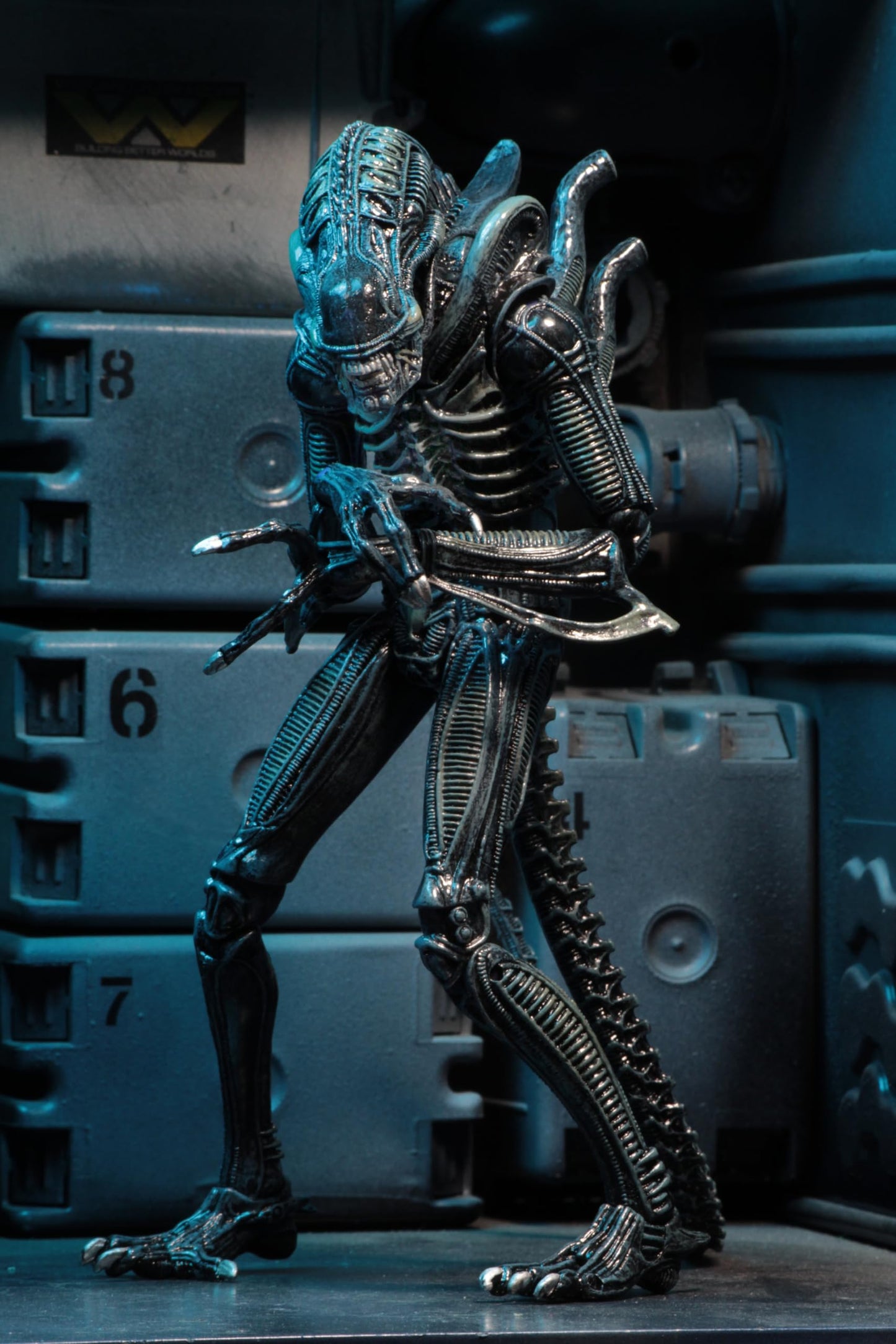 NECA - Alien- 7" Scale Action Figures - Ultimate Warrior - (1986) Blue Alien