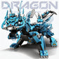 kececo Dragon Mecha Transforming,Mechanical Robot Dragon-Shaped Model Building Block Toy Set, Cool Warrior, Suitable as a Christmas Birthday Gift