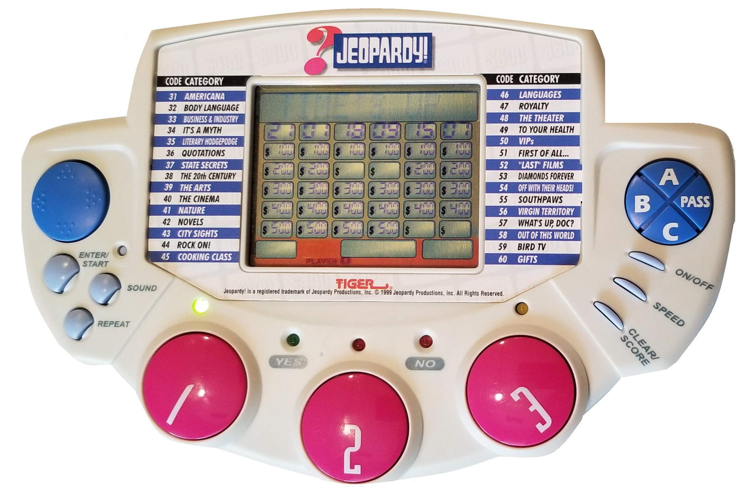 Jeopardy Hand-Held Game, 1999