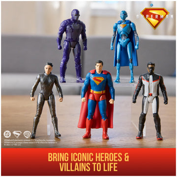 DC Comics Superman Heroes Vs Villains Figure Set, 5-Pack