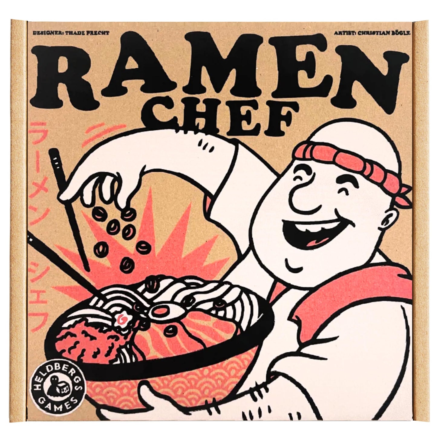 Heldbergs Games Ramen Chef - The Creative Flip Memo Game for Ramen Fans! Experience Japanese Design, Ideal for Adults and Families Aged 8+