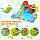 WHUBEFY Bounce House,Inflatable Water Slide Bounce Castle with Blower for Kids 3-12,Outdoor/Indoor Bouncy House Water Park for Backyard with 2 Splash