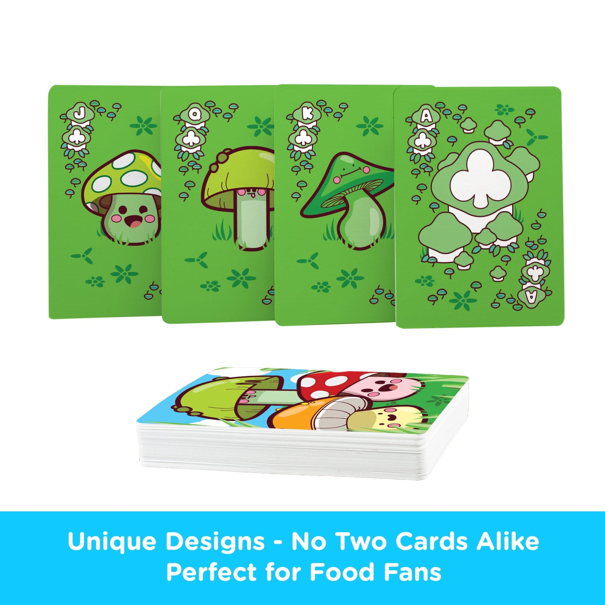 AQUARIUS Mushroom Playing Cards -Mushroom Themed Deck of Cards for Your Favorite Card Games - Officially Licensed Merchandise & Collectibles