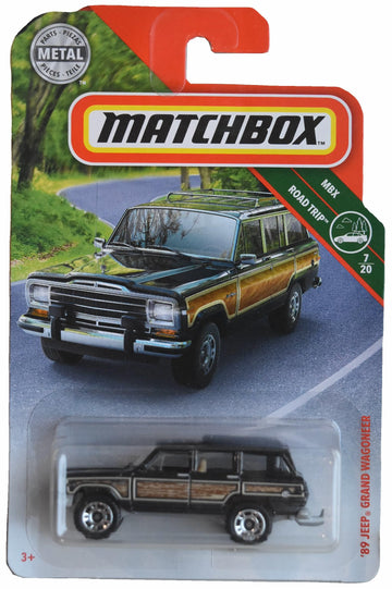 Matchbox 89 Jeep Grand Wagoneer, Road Trip 7/20 [Black]