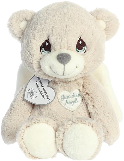 Aurora® Adorable Precious Moments™ Guardian Angel Bear Stuffed Animal - Heartwarming Toy for Comforting Children - for Sentimental Gifts, Birthdays