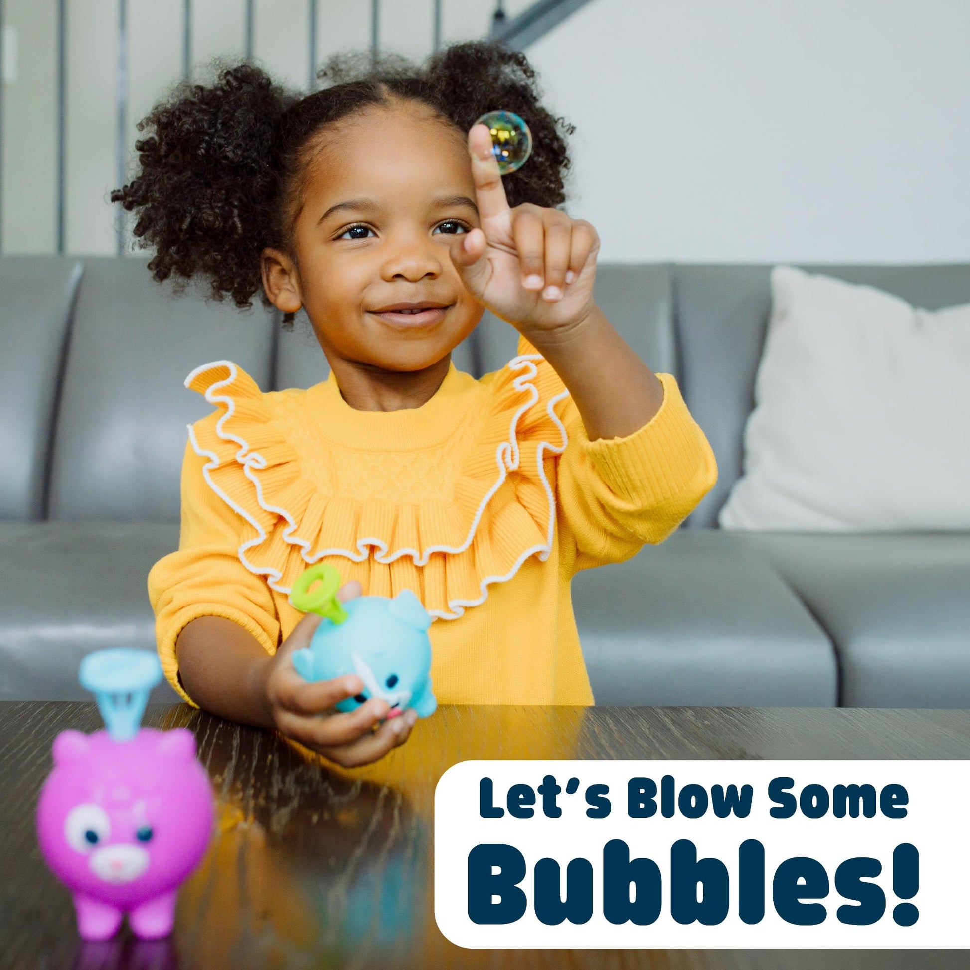 Chuckle & Roar - Bubble Besties - Fun and Colorful Characters - Soft and Washable - Fun in the Outdoors or in the Pool - Squish to Blow Bubbles - Ages