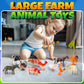 Bedwina Large Farm Animal Toys - 12 Pack - Plastic Farm Animals for Kids, Realistic 3-5 Inch Ranch / Barnyard Toy Figures Styles Include Sheep, Horse